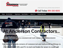 Tablet Screenshot of andersoncontractors.net